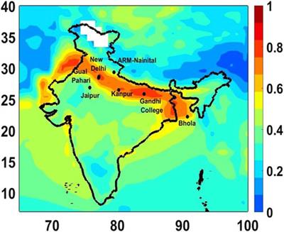 The Sub-Daily Variability of Aerosol Loading and Associated Radiative Forcing Over the Indian Region